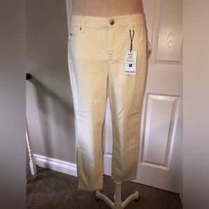 Nine West Cream Ankle Cropped Jeans